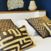 coussin en raphia Kuba shoowa Afrique zaïre Congo géométriques motif fait main handmade Shoowa Ma jungle Family