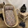 chaise mini minus bois noir et feuille de palmier pour enfants kids doum Maroc couffin osier liberty tabouret beldi authentique cuir Ma Jungle Family