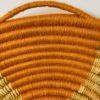 plateau panier murale decoration fibre naturelle et laine bleu noire caramel Ma Jungle Family