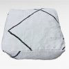 pouf kilim tapis en laine fait a la main maroc Ma Jungle Family petit assise deco boheme chic blanc avec des motifs graphiques taupe beige