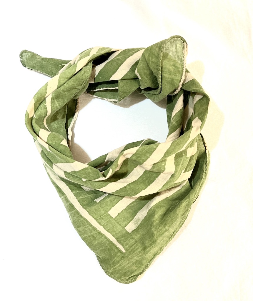 bandana carre foulard en voile de coton fleurs d'hibiscus rouge imprimé blockprint en Inde a Jaipur indien fleurs turquoise rose indien moutarde bleu nuit celadon Ma Jungle Family imprime graphiques moderne rayures kaki