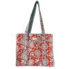 Gand cabas sac molletonne matelasse coton safran bleu fleuri sac a langer kaki violet Inde blockprint Ma jungle Family sac de plage, valise cabine marine fleurs rouges dahlia, vert Frida Kahlo, corail, motif japonais, léopard rose, rouge, guinguette, vintage, pique nique, nappe à carreaux, bleu marine, tigres orangés rayés. fermeture éclaire, rouge eclatant