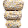 trousse de toilette en coton indien imprime blockprint fleuri Jaipur Ma Jungle Family Japon cerisier jaune yellow