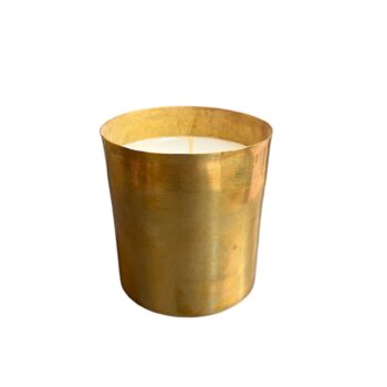 Bougie en laiton doré or métal MA JUNGLE FAMILY maroc