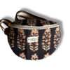 Sac banane en coton indien, tissu fleuri, double fermeture éclaire, jaune safran Ma jungle Family, bleu, cousu main, anse ajustable, matelassée, liberty, noir imprimé au blockprint, kalambari, Jamini, bindi, apaches