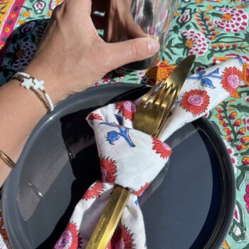 Serviette de table en coton indien