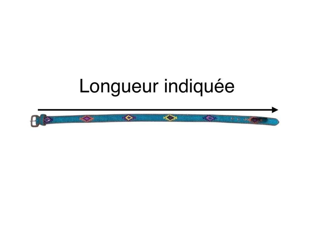 Ceinture brodée ethnique, coton tisse a la main, Guatemala, cuir véritable tresse. Là mansa, latch, Ma Jungle Family, l’île bleue, bordeaux, très colorée, indication taille