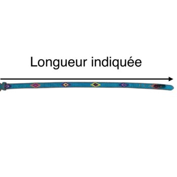 Ceinture brodée ethnique, coton tisse a la main, Guatemala, cuir véritable tresse. Là mansa, latch, Ma Jungle Family, l’île bleue, bordeaux, très colorée, indication taille