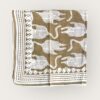 Foulard en voile coton indien imprimés au blockprint en Inde, bleu, moutarde, rouge, bordeaux, vert, rose, fleuris, damiers, tigres, violet, léopard, bellemme collection, au bonheur du jour, Jamini, kirane, Ma Jungle Family