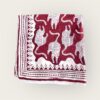 Foulard en voile coton indien imprimés au blockprint en Inde, bleu, moutarde, rouge, bordeaux, vert, rose, fleuris, damiers, tigres, violet, léopard, bellemme collection, au bonheur du jour, Jamini, kirane, Ma Jungle Family