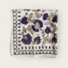 Foulard en voile coton indien imprimés au blockprint en Inde, bleu, moutarde, rouge, bordeaux, vert, rose, fleuris, damiers, tigres, violet, léopard, bellemme collection, au bonheur du jour, Jamini, kirane, Ma Jungle Family