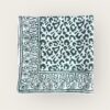 Foulard en voile coton indien imprimés au blockprint en Inde, bleu, moutarde, rouge, bordeaux, vert, rose, fleuris, damiers, tigres, violet, léopard, bellemme collection, au bonheur du jour, Jamini, kirane, Ma Jungle Family