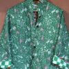 Veste matelassée, Coton indien, Fait main, Surpiqure artisanale, Confort, Chaleur, Vêtements ethniques, Mode durable, Vêtements faits à la main, Ma Jungle Family, vert intense butterfly papillon doublure damier vert tigres