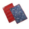 set de table matelassé coton indien fait main a jaipur motif fleuri au blockprint vert émeraude violet fleurs rose fluo Ma Jungle Family Bleu nuit fleur de dahlia rouge, noir a fleurs papillons, butterfly. Reversible