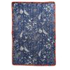 set de table matelassé coton indien fait main a jaipur motif fleuri au blockprint vert émeraude violet fleurs rose fluo Ma Jungle Family Bleu nuit fleur de dahlia rouge, noir a fleurs papillons, butterfly. Reversible