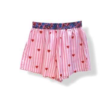 short-femme-bleu-et-rose