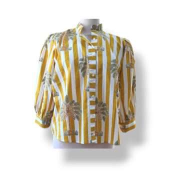 blouse-jaune-palmier-coton-indien