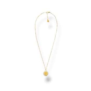 Medaille rose des vents porte bonheur blanche White Ma Jungle Family