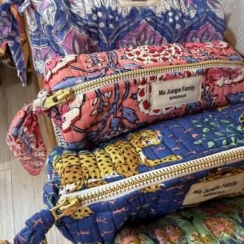 Trousse à crayons plusieurs coloris en coton indien, mode boheme Ma JUngle Family