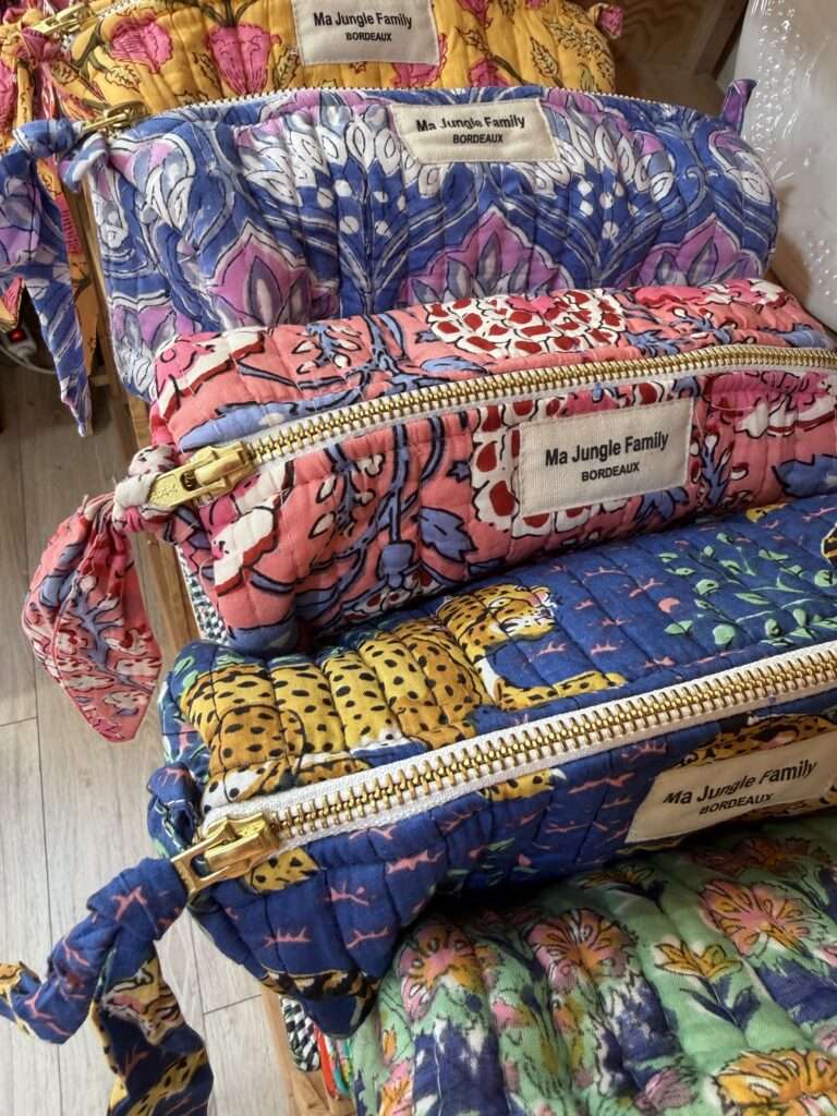 Trousse à crayons plusieurs coloris en coton indien, mode boheme Ma JUngle Family