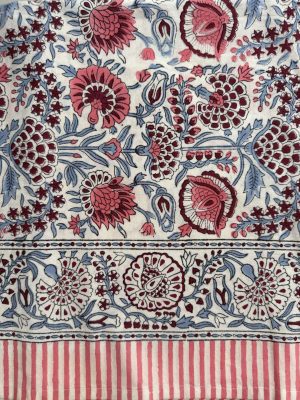 Nappe indienne rose, deco boheme, Ma Jungle Family