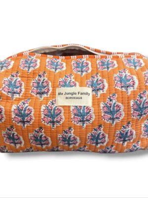 Trousse de toillette en coton indien matelasse, boutique boheme