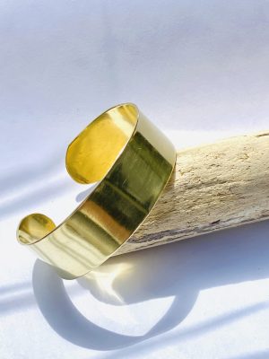 manchette lisse laiton fait a la main au Maroc Ma Jungle Family