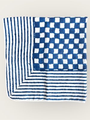 Foulard en voile coton indien imprimés au blockprint en Inde, bleu, moutarde, rouge, bordeaux, vert, rose, fleuris, damiers, tigres, violet, léopard, bellemme collection, au bonheur du jour, Jamini, kirane, Ma Jungle Family