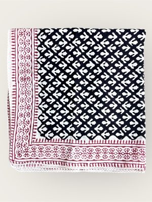 Foulard en voile coton indien imprimés au blockprint en Inde, bleu, moutarde, rouge, bordeaux, vert, rose, fleuris, damiers, tigres, violet, léopard, bellemme collection, au bonheur du jour, Jamini, kirane, Ma Jungle Family