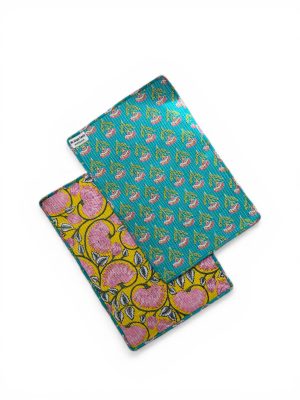 set de table matelassé coton indien fait main a jaipur motif fleuri au blockprint vert émeraude violet fleurs rose fluo Ma Jungle Family Bleu nuit fleur de dahlia rouge, noir a fleurs papillons, butterfly. Reversible, turquoise, dahlia jaune